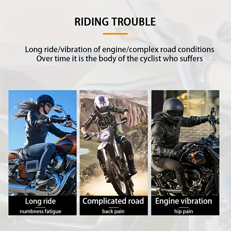 Motorcycle Seat Cushion Black EVA Foam Soft Non-slip Comfort Riding Pad