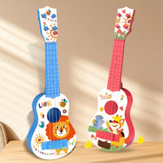 Kids Plastic Ukulele Toy in Red and Blue Musical Instrument for Ages 3+