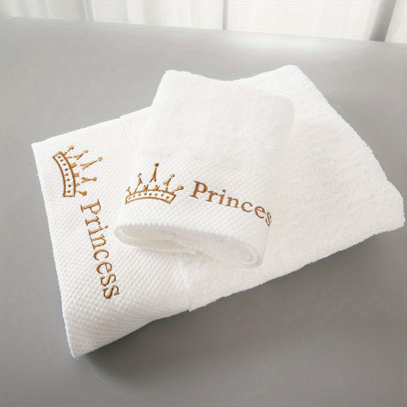 Cotton Bath Towels Soft Absorbent Embroidered for Household and Hotel Use