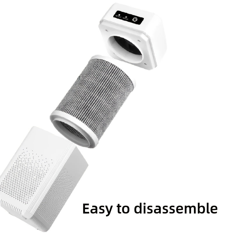 Portable Air Purifier for Home Office Desk USB Powered Odor Eliminator