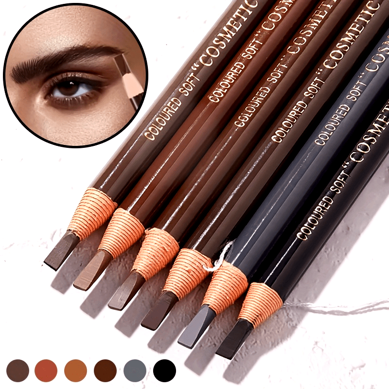 Women Waterproof Eyebrow Pencils 3 Pack Long-Lasting Brown Black