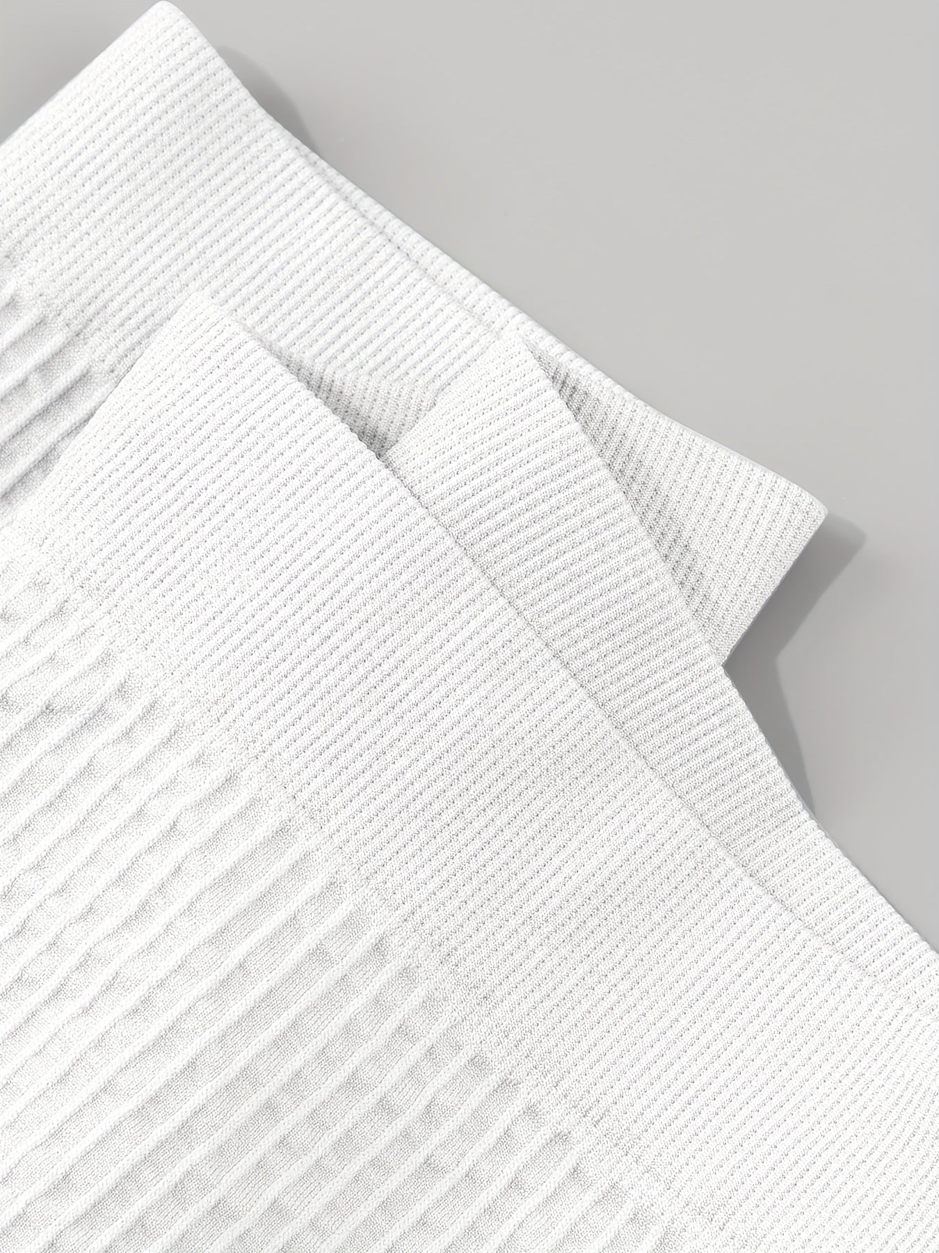 Women's Ribbed Mid-Rise Boyshort Panties Seamless Nylon Spandex Underwear