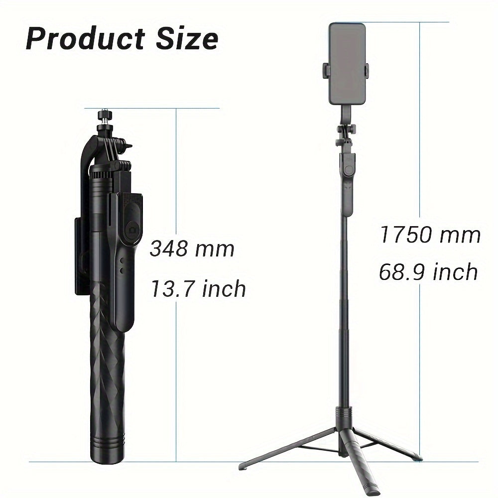 Wireless Smartphone Selfie Stick Tripod for Travel Selfies and Live Streaming
