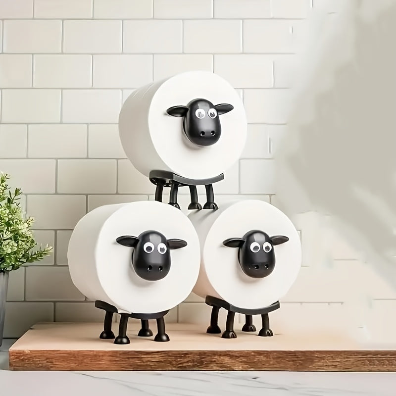 Resin Animal-Shaped Toilet Paper Holder for Bathroom Decor