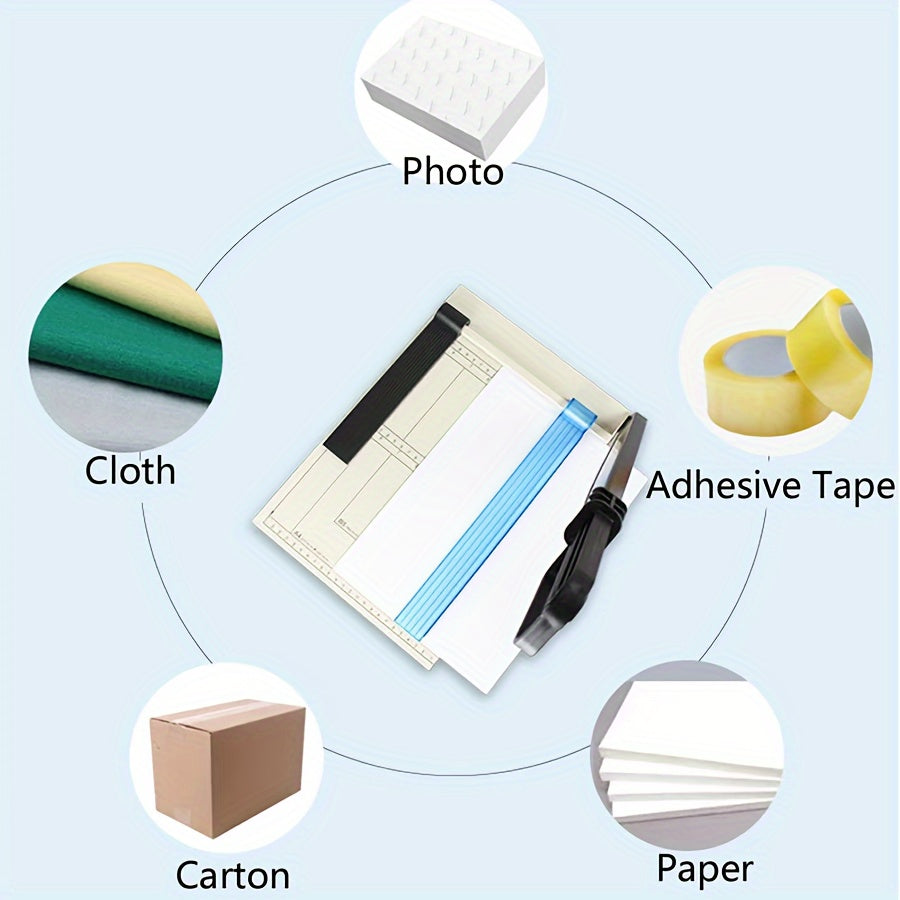 A4 Paper Cutter 12 Sheets Capacity Plastic Base Grid Lines B7 Size