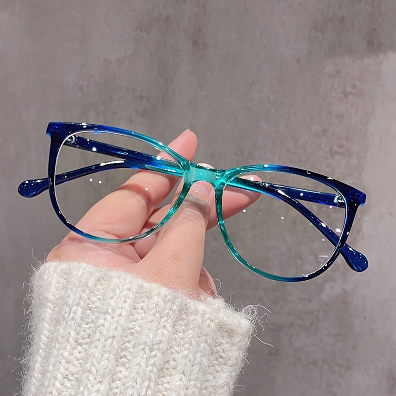 Cat Eye Glasses Women Blue Light Blocking Durable Metal Hinges Protective PC Lens