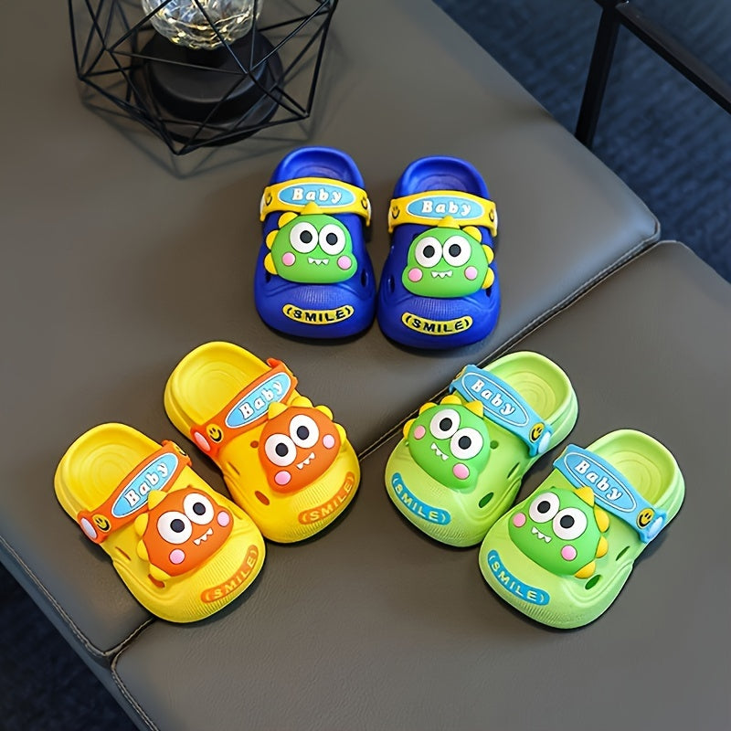 Children's Dinosaur Pattern Sandals All-Season Water Shoes Lightweight Breathable Casual for Boys and Girls