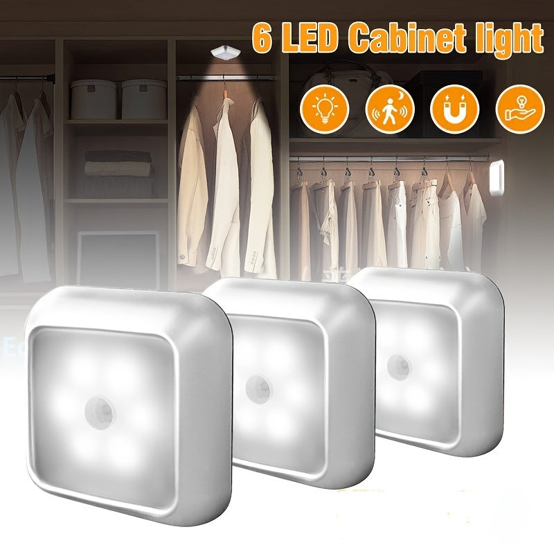 3 LED Motion Sensor Night Lights for Indoor Staircase Corridor Bedroom