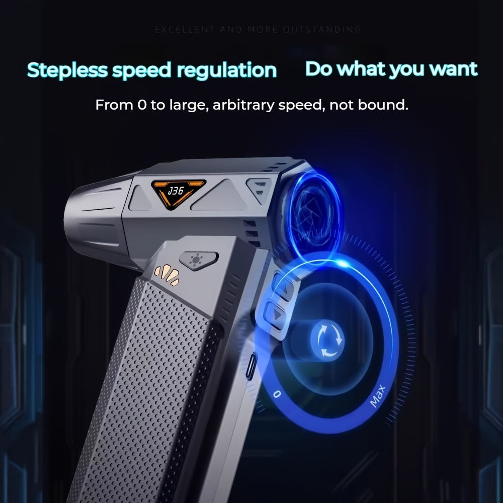 High-Speed Portable Dust Collector with Turbo Jet Fan for Precision Cleaning of Cars Homes Electronics