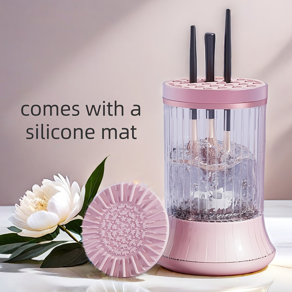 USB-Powered Makeup Brush Cleaner and Dryer for Deep Cleaning and Quick Drying