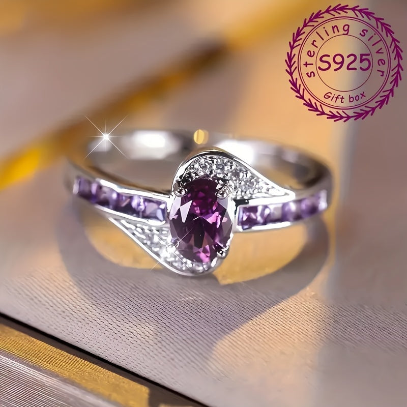 Sterling Silver Ring with Cubic Zirconia for Weddings and Celebrations