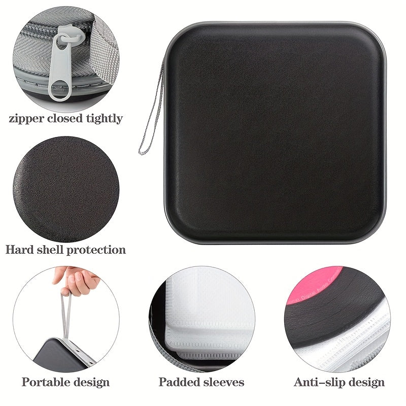 Многофункциональная защита носителей: водонепроницаемый жесткий пластиковый футляр для хранения DVD и CD с держателем для дисков 40/80, портативный кошелек на молнии, штабелируемый органайзер для автомобиля, дома и путешествий