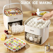 48-Cube Ice Maker Food-Grade Plastic Freezer Ice Tray for Refrigerator