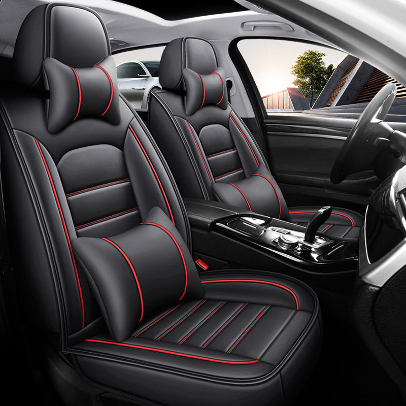 Car Seat Cover Set for 5-Seater Ice Slip Fiber PU All-Season Protection