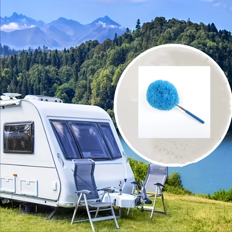 3.66м Длинная ручка потолочного вентилятора для очистки пыли, многоразовая, моющаяся, из полиэстера, расширяемая