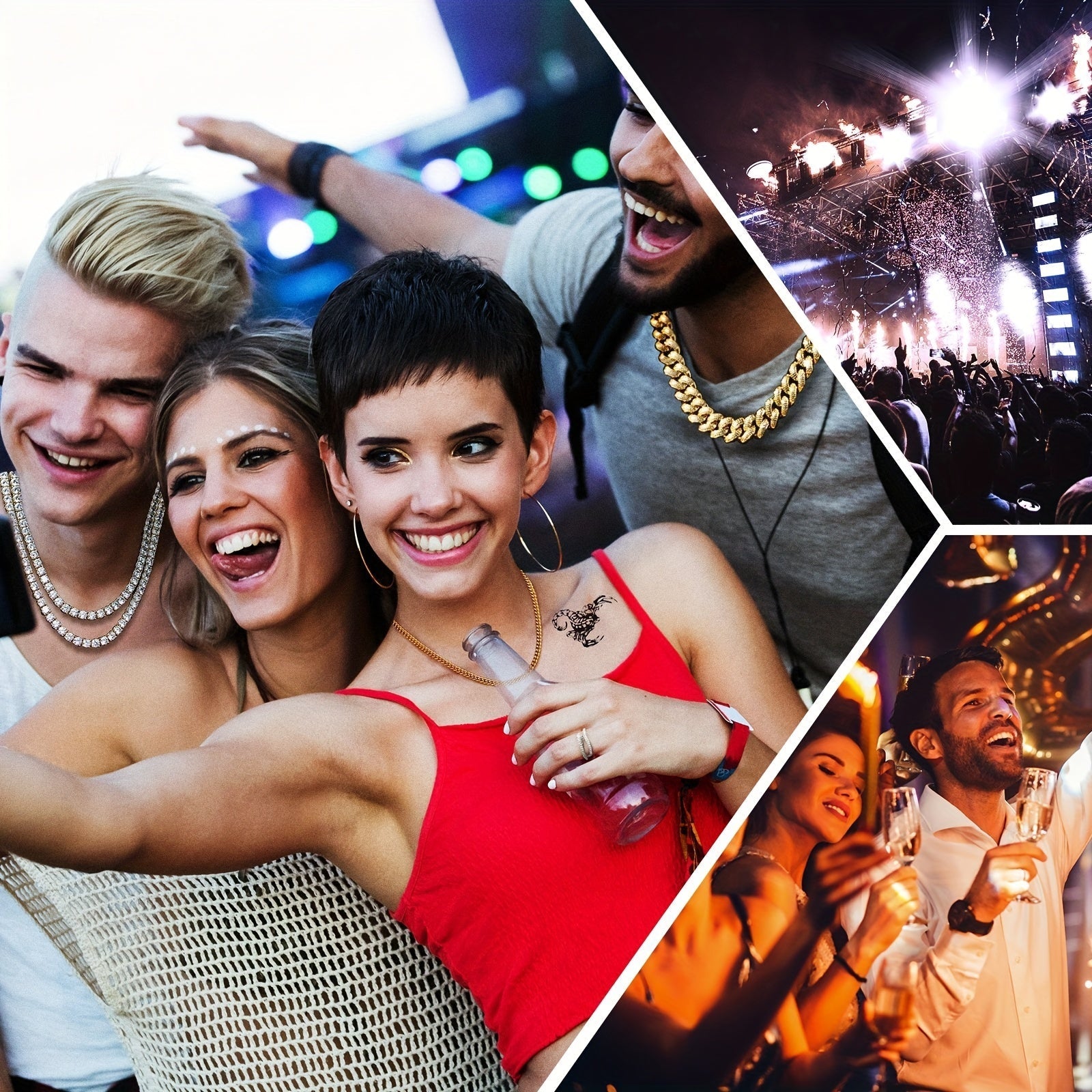 316 Titanium Steel Cuban Necklace 5mm Wide Unisex Hip-Hop Style Jewelry