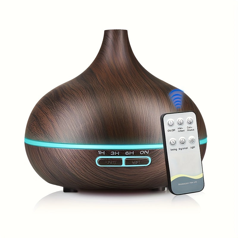 USB-Powered Aromatherapy Diffuser with Remote Control Auto Shut-Off 18.6oz for Bedroom