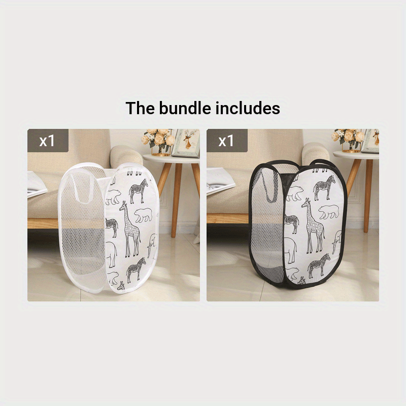 Cartoon Giraffe Laundry Basket for Sorting and Storage, Bathroom and Bedroom Use