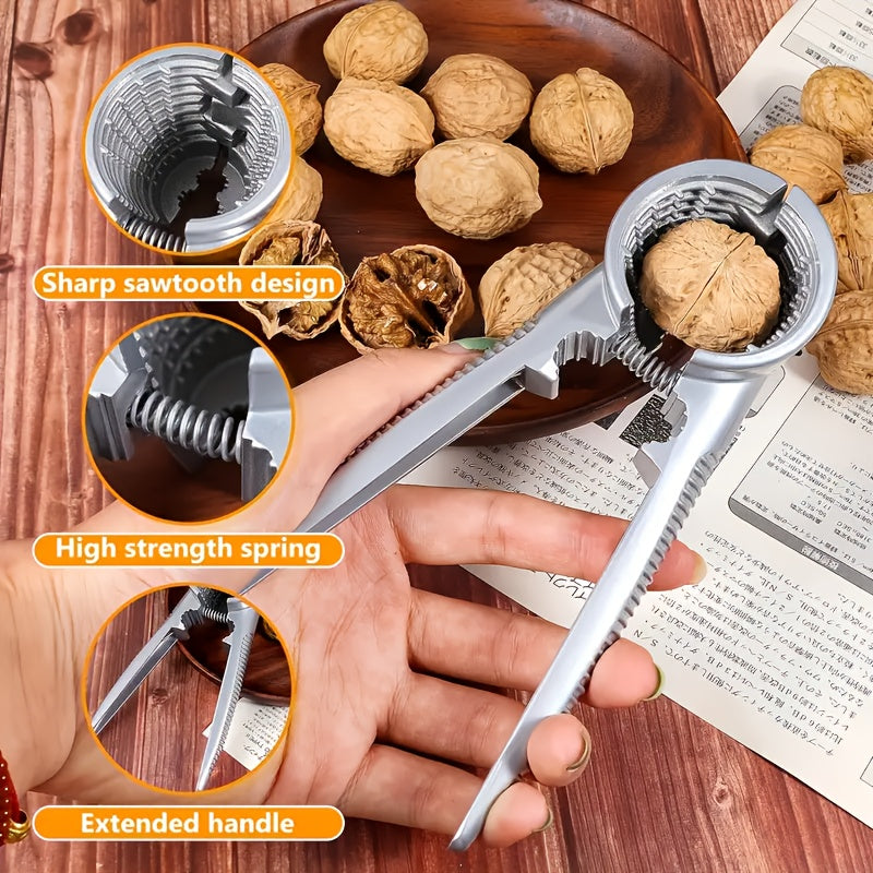 Stainless Steel Nutcracker for Walnuts and Hazelnuts, Durable Kitchen Tool