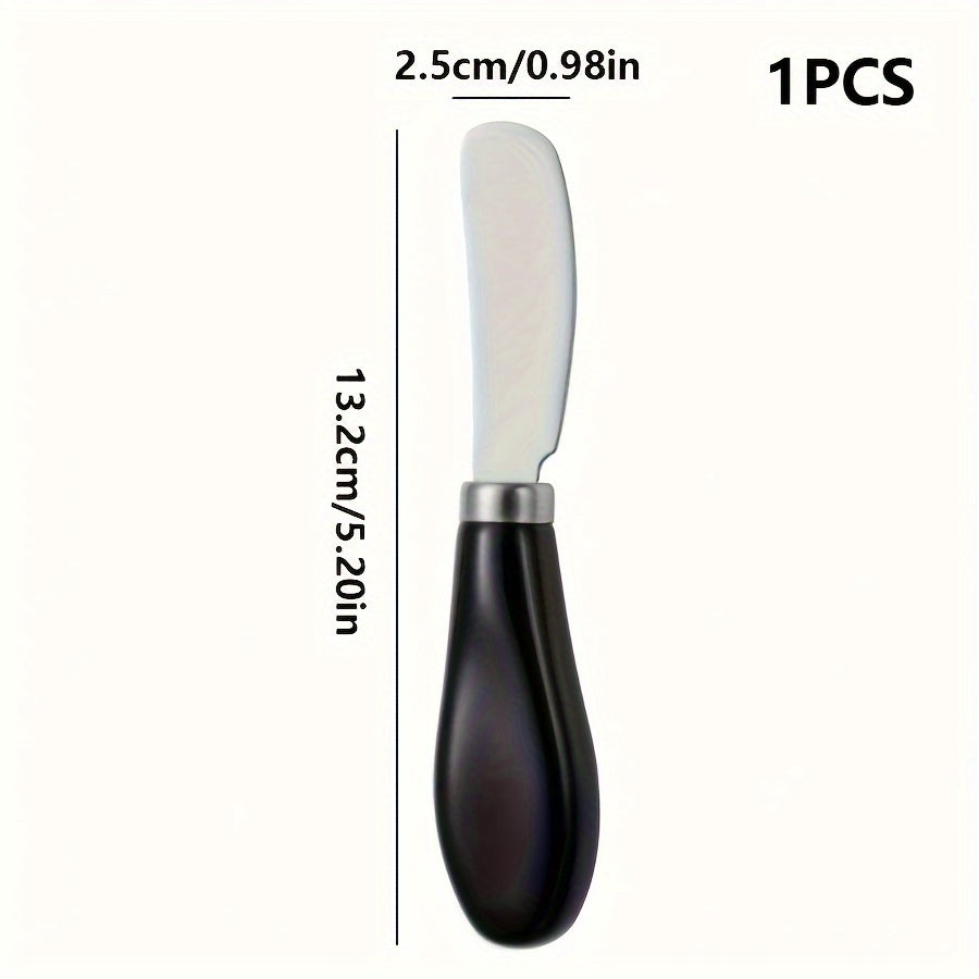 Stainless Steel Cheese Knife Set with Ceramic Handles for Spreading and Cutting Bread