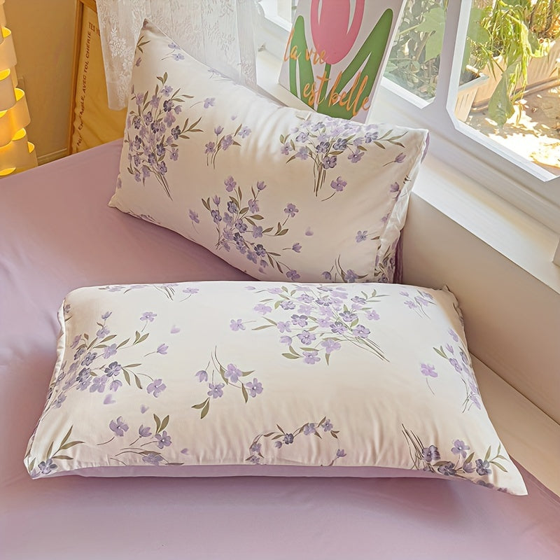 Small Floral Pillowcase Pack, Soft Washable Cotton, Comfortable Bedding