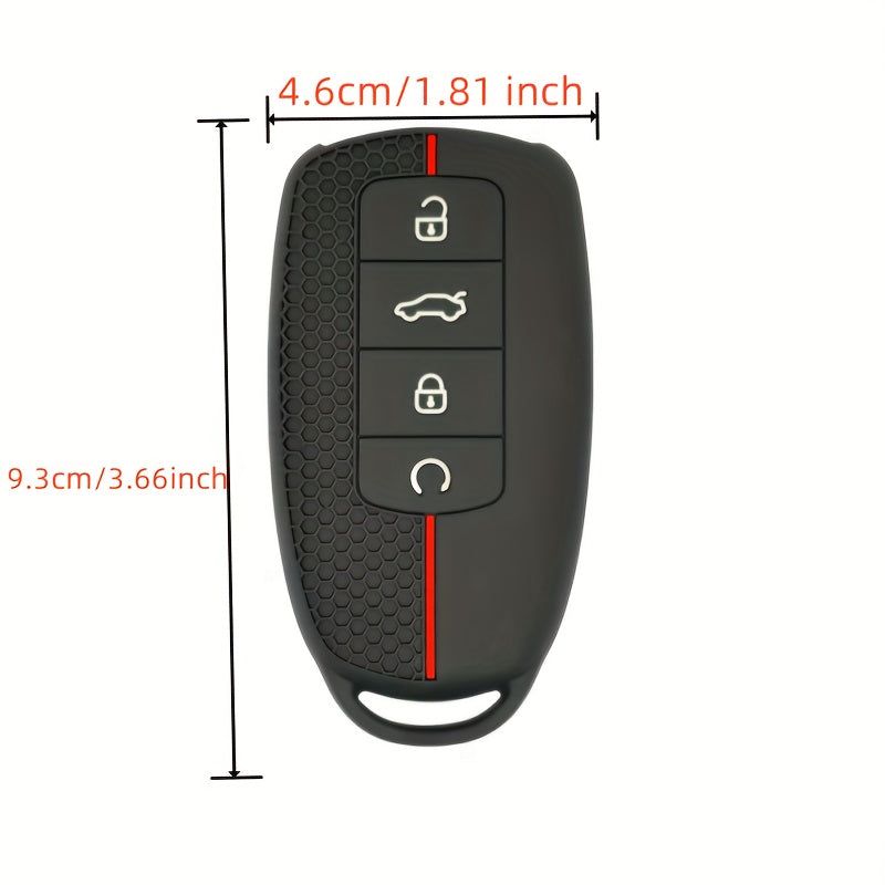 Silicone Car Key Cover for SUV Keyless Remote Protector Keychain