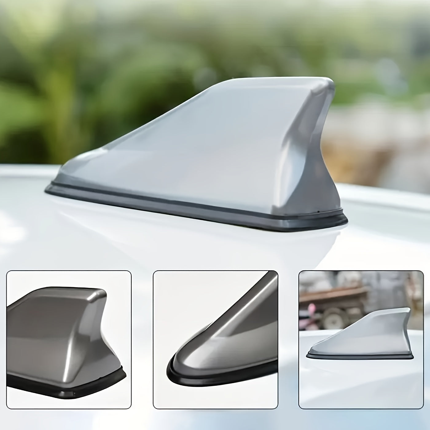 Universal Avtomobil Shark Fin Antenasi ABS Yuqori Qopqoq Radio Signali Kuchaytirgichi Avtomobil Qo'shimchasi
