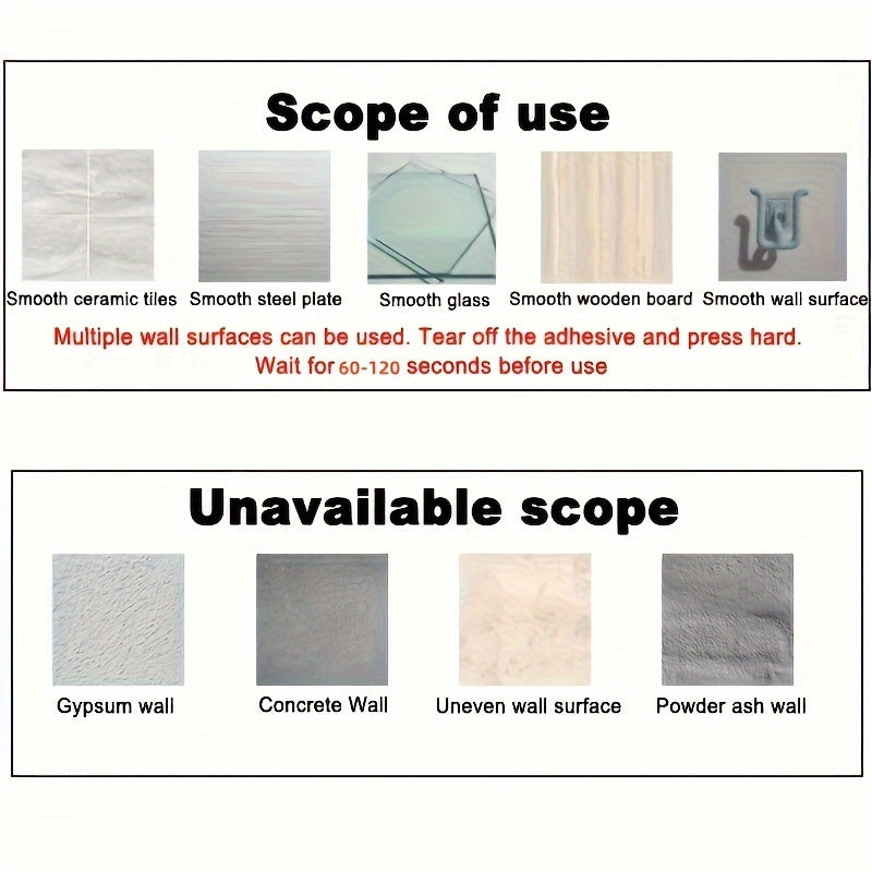 4 ta o'z-o'zidan yopishadigan poyabzal tokchalari hammom va oshxona saqlash uchun, devorga o'rnatiladigan va suv o'tkazmaydigan.