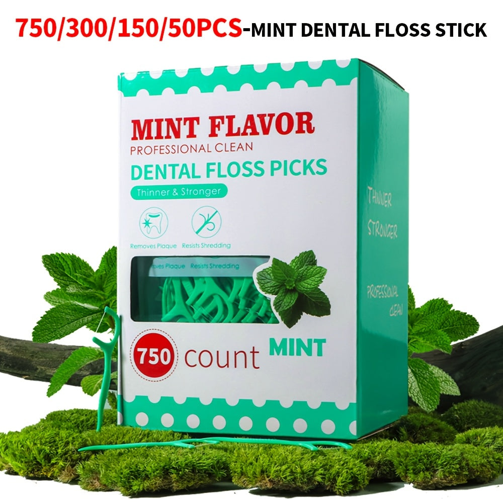 Dental Floss Sticks Mint Flavor 750/300/150/50 Pieces Oral Hygiene