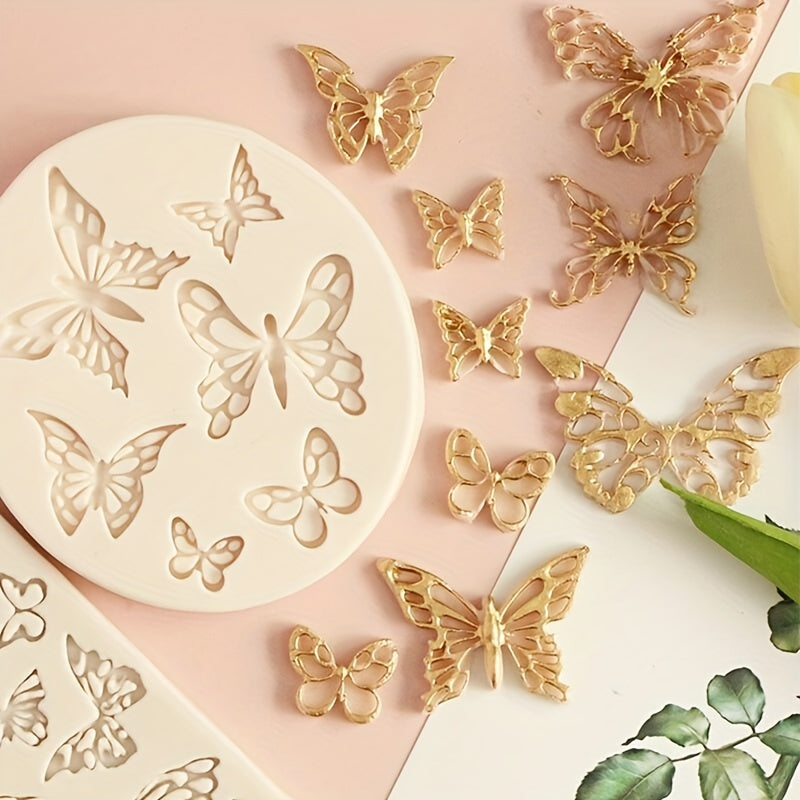 Mini Butterfly Silicone Mold for Baking Candy Chocolate Cupcake Decorating