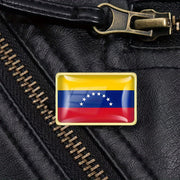 20 ta Vintage uslubidagi Venezuelan bayrog'i belgilari uchun belbog'li badjlar to'plami, kvadrat alloy kolleksiyasi