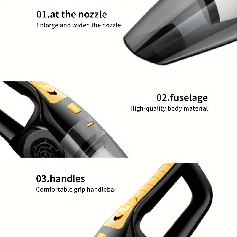 Portable Car Vacuum Cleaner with Strong Suction 12V Dust Removal