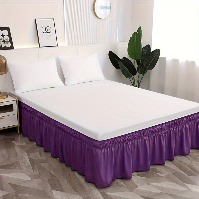 Microfiber Bed Skirt with Elastic Bands, 95g Ultra-Fine Material