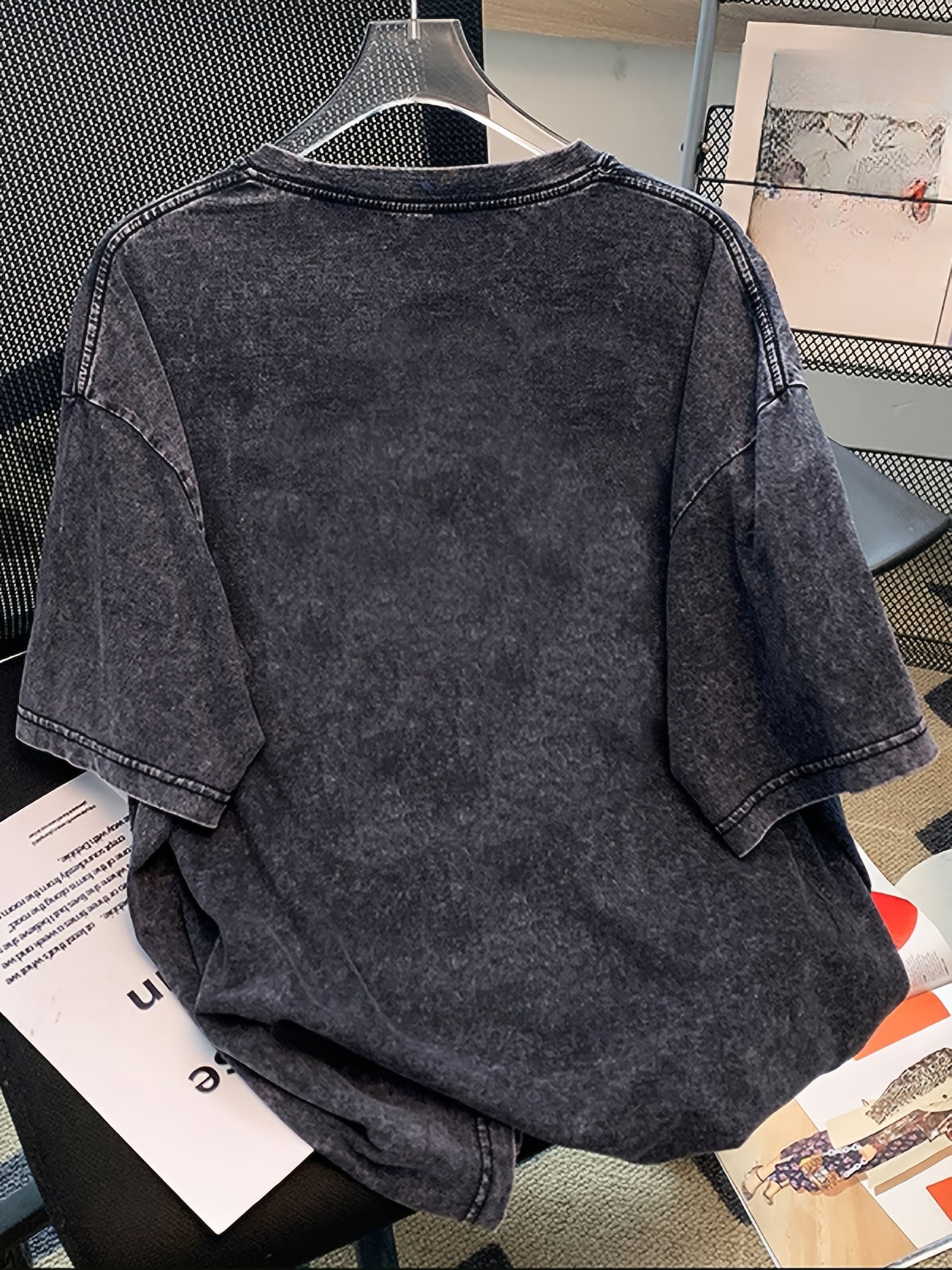 Women’s Cotton Drop Shoulder T-Shirt with Anime Print for Summer Casual Wear