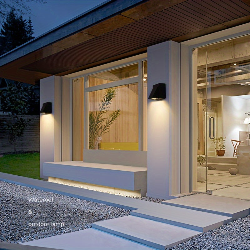 Outdoor Wall Light for Gardens and Porches Double or Single Head Waterproof Plastic Fixture