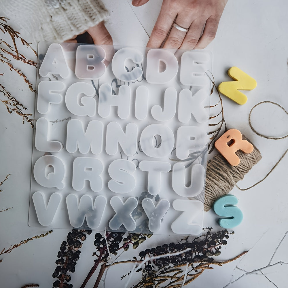 Silicone Alphabet Cake Mold 26 Letters for Chocolate Ice Candy Baking Tool