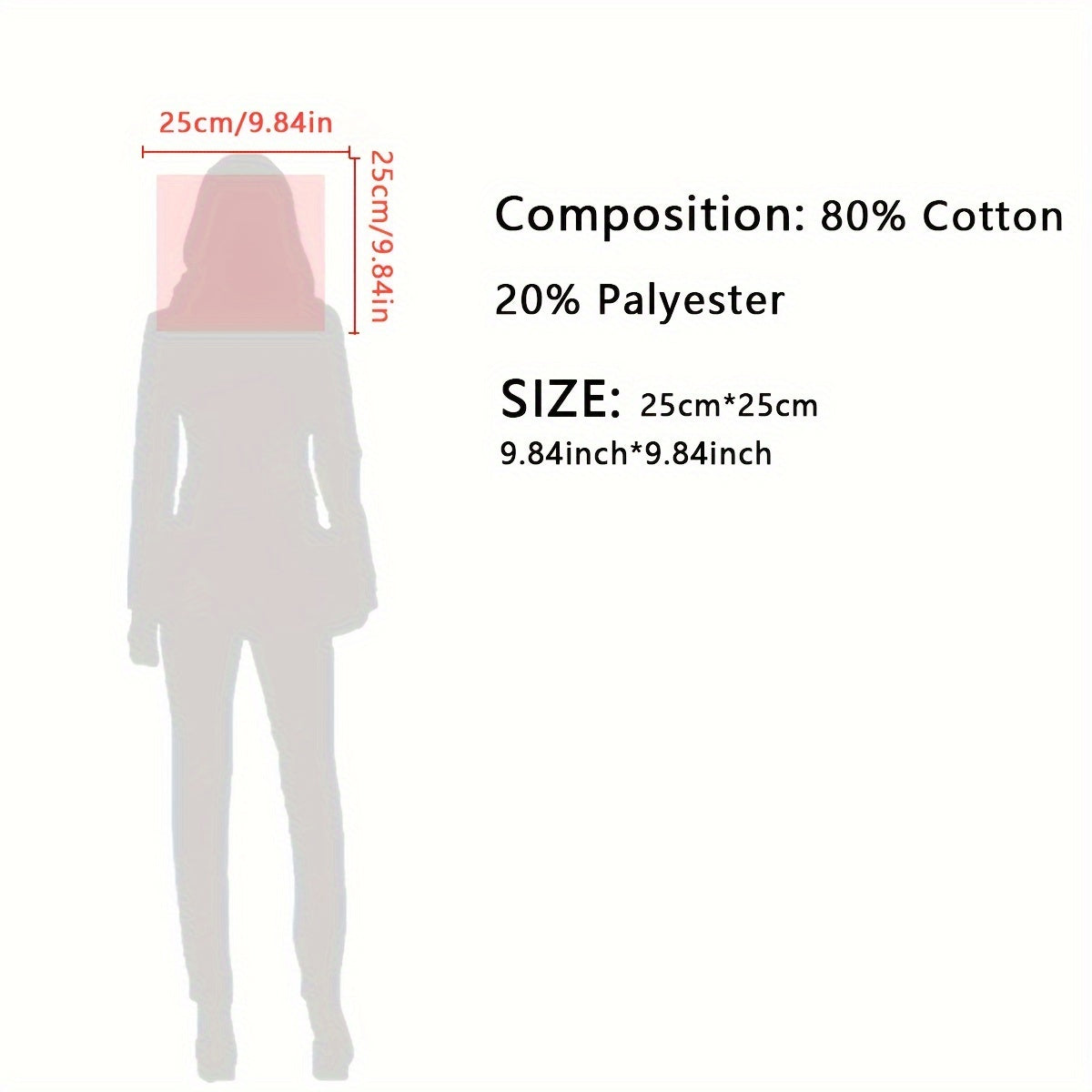 Cotton White Small Square Kitchen Towels for Hotel, Household, and Kitchen Use