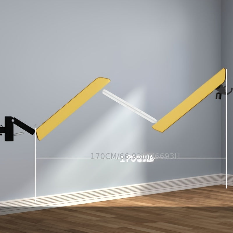 Electric Car Charging Cable Arm Bracket Adjustable Push-Pull Design White Gold Storage Slots