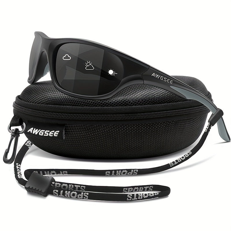 Unbreakable Polarized Sports Sunglasses for Men Cycling Driving Fishing