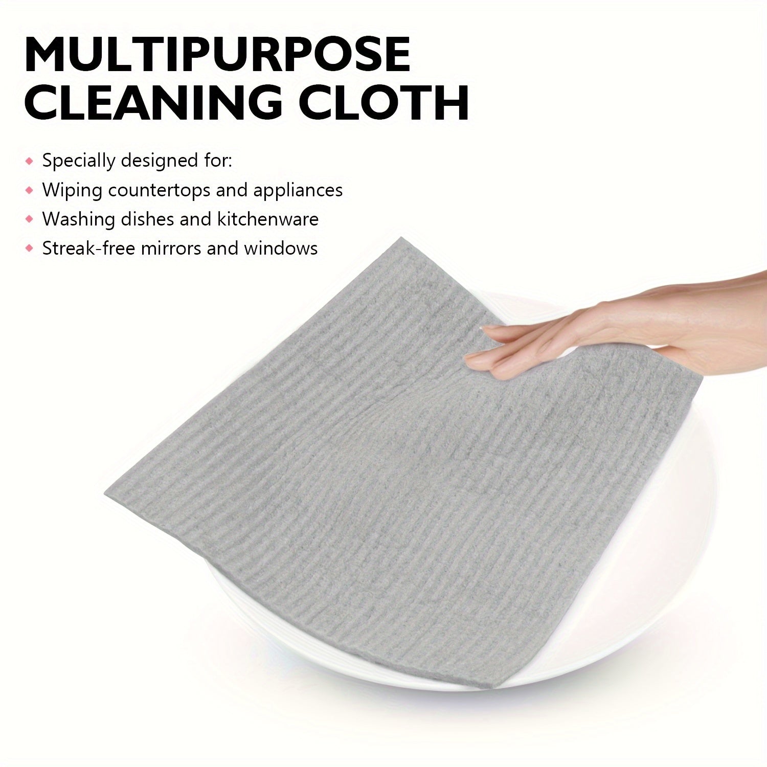 [Mijozlar Sevimlisi] 3, 6 yoki 12 ta Kulrang Shvetsiya Oshxona To'plari - Qayta ishlatiladigan, Kompostlanadigan va Shvetsiya Tolasi Gubkasidan Yasalgan