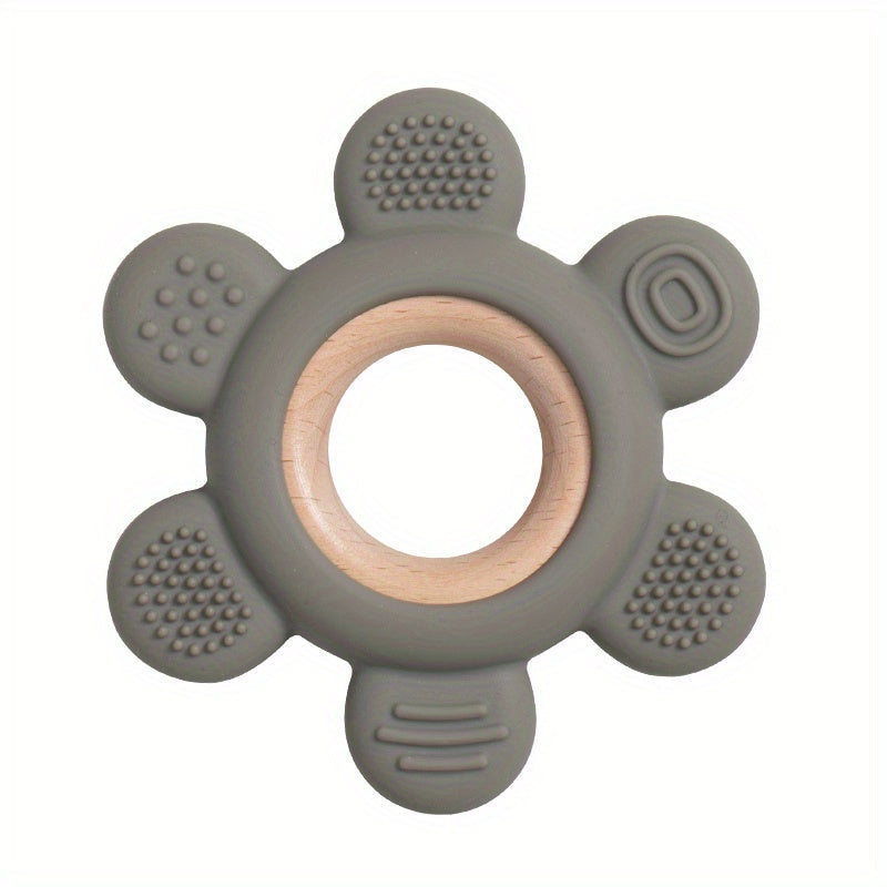 Bola uchun silikon yog'och BPA bepul oziq-ovqat sinfi tabiiy sovg'a bolalar va kichkina yoshdagilar uchun