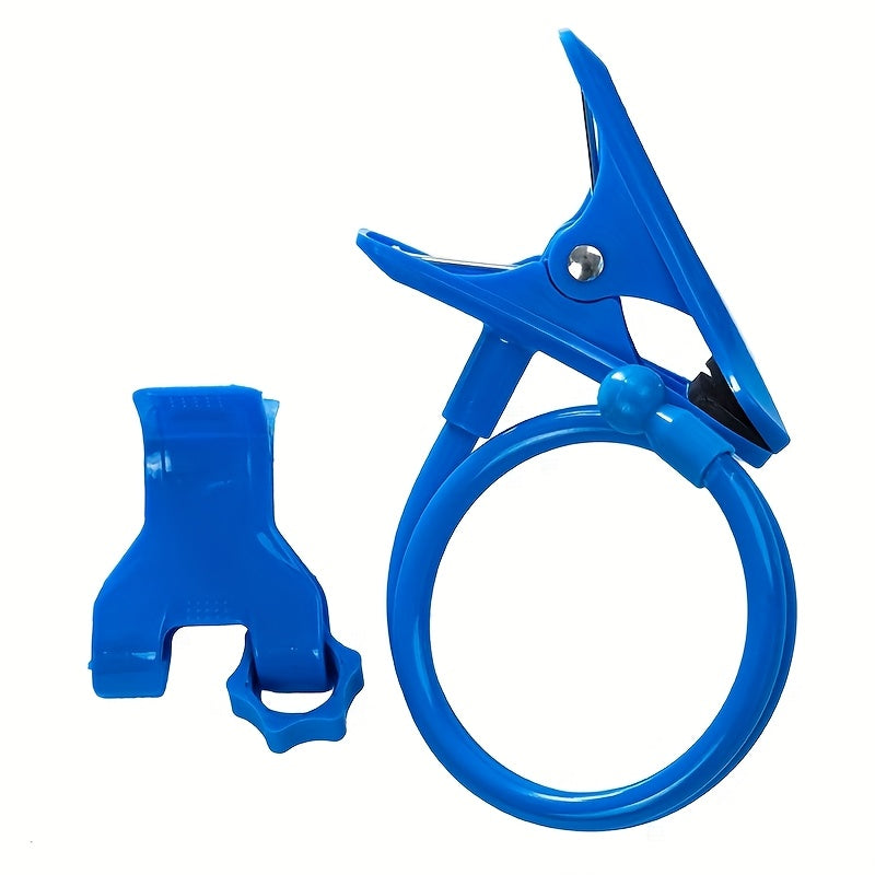 Universal Mobile Phone and Tablet Holder with Curved Double Clip for Headboard