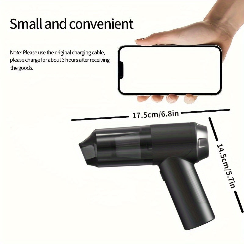 Портативный ручной 2-в-1 пылесос и воздуходувка для очистки электроники и автомобиля