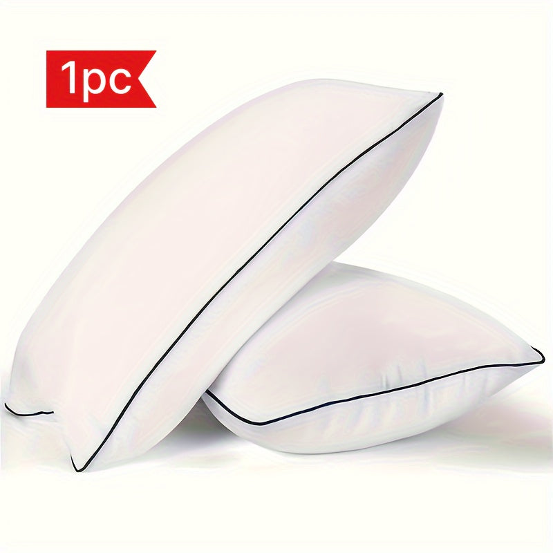 Cooling Sleep Pillow Standard Size Filled with Soft Down-Alternative Support for Back Side Stomach Sleepers