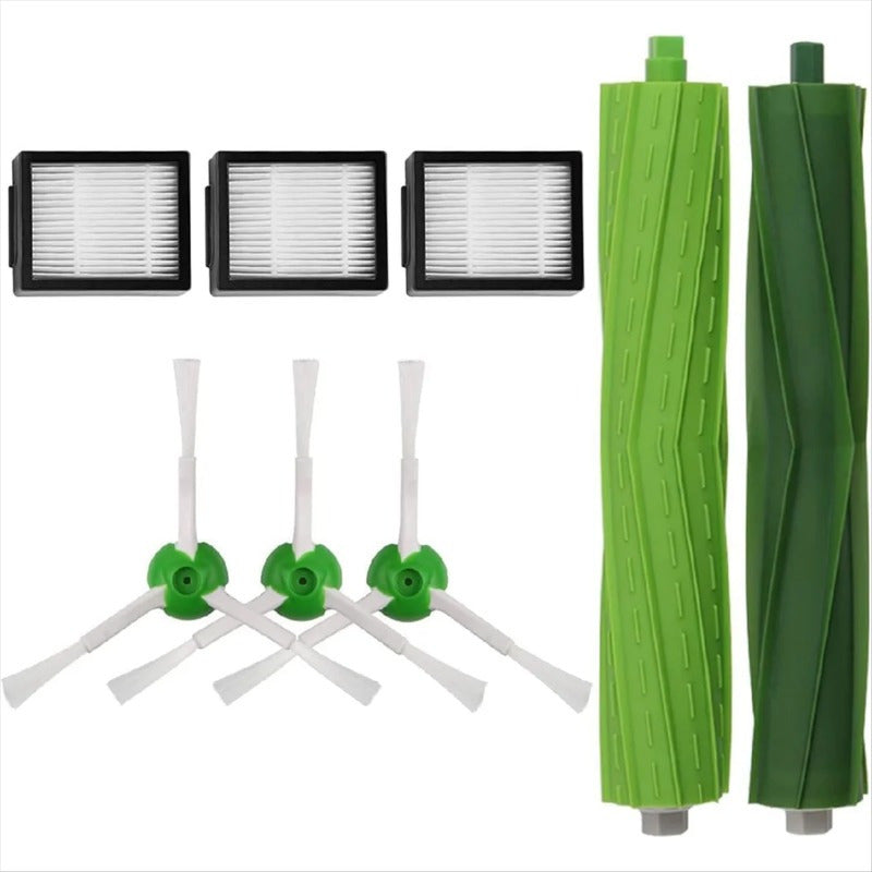 Robot tozalovchilar uchun 8-to'plamli vakuum tozalash uchun aksessuarlar to'plami, cho'tkalar va filtrlari bilan