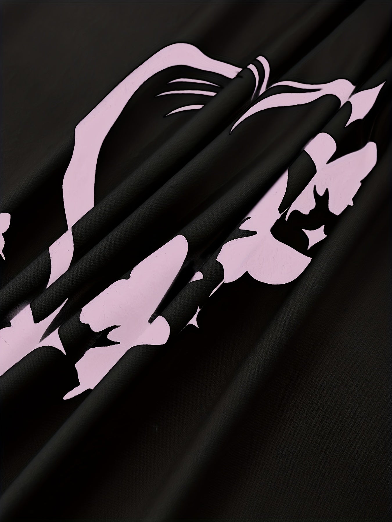 Kattalarlar uchun polyester pijama to'plami, yurak va kapalak naqshli, qisqa qo'l, krujka bo'yinli va shortlar bilan, bahor, yoz, kuz uchun