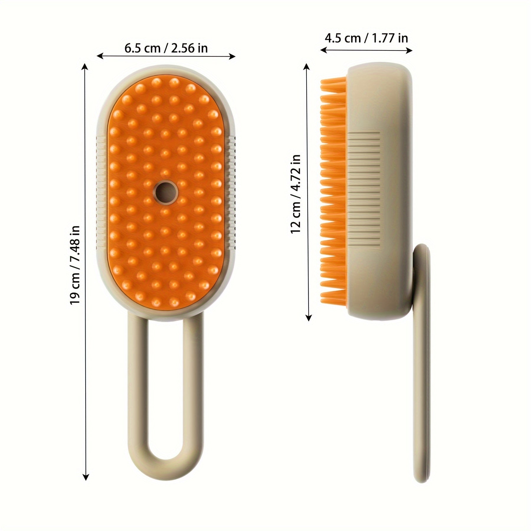 Rechargeable 3-in-1 Steam Pet Grooming Brush for Cats and Dogs Self-Cleaning Massage Hair Removal