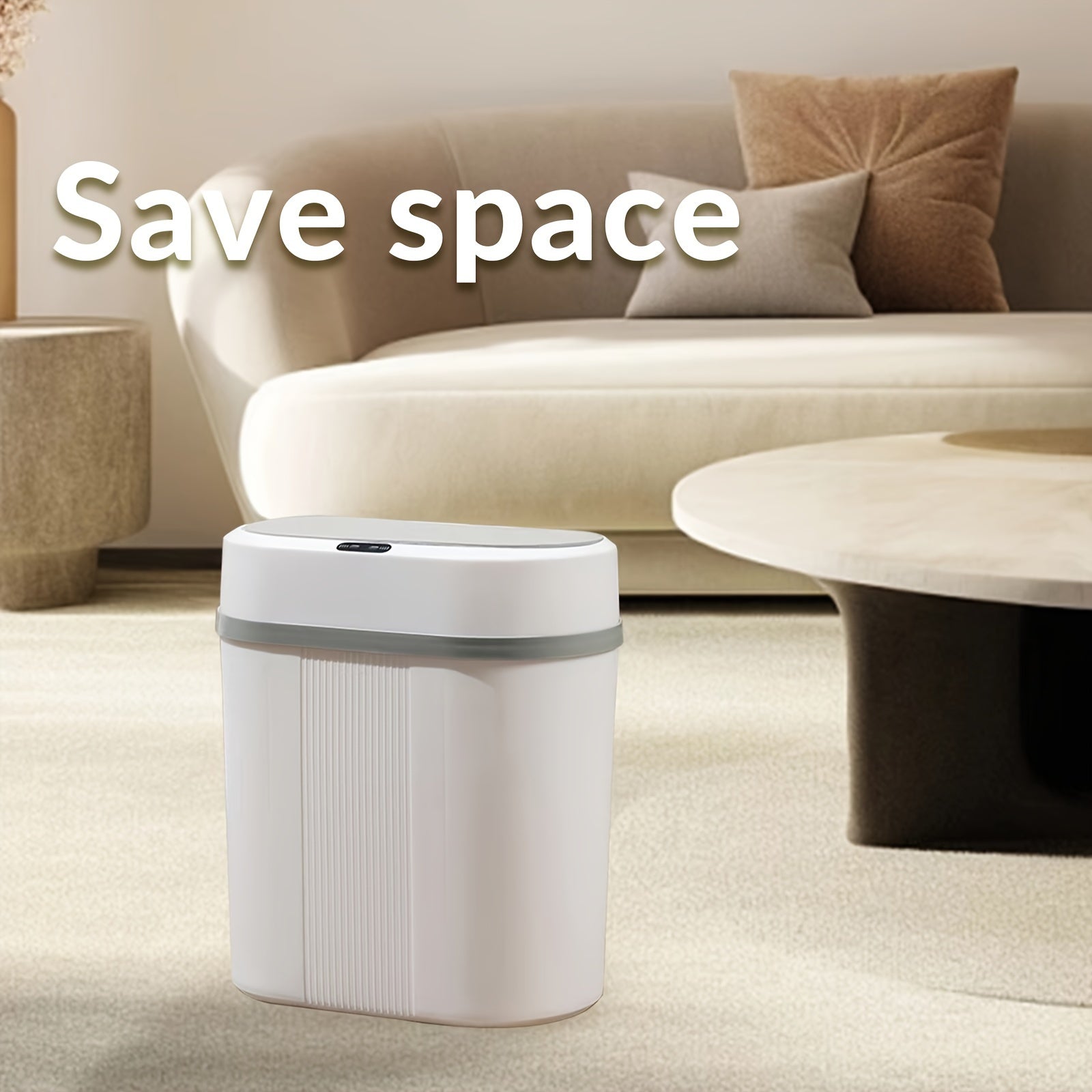 12L Touchless Trash Can with Sensor Battery Operated Kitchen Bathroom Office