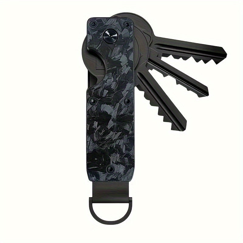 Minimalist Key Organizer Compact Metal Holder for 2-6 Keys Daily Use