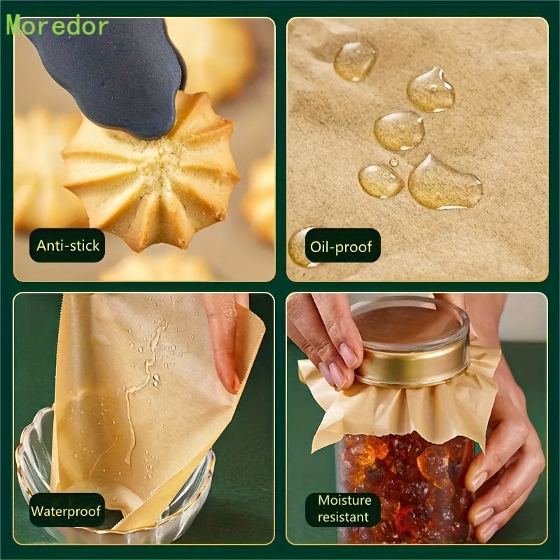 Bir unbleached pishirish qog'ozi rulosi (30.48cm) ko'p maqsadli oshxona uchun.